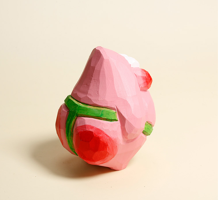 Handcrafted Wooden Patrick Star - Cute Desk Ornament and Perfect Gift for Valentine's Day and Birthdays